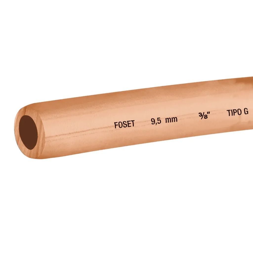 Tubo flexible de cobre 3/8', rollo de 15m, 2.6kg Foset TRUPER 48157