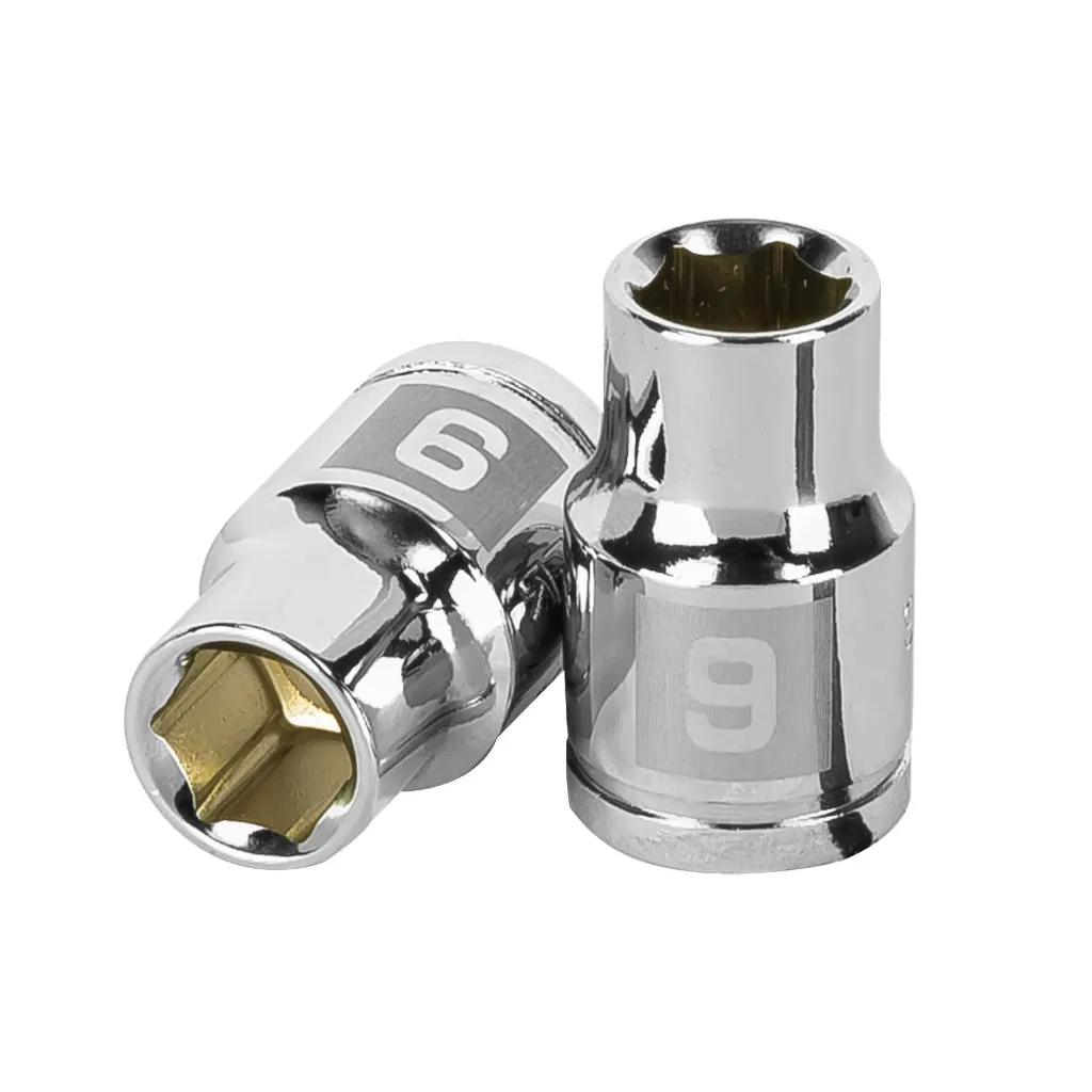[13673] Dado de 9 mm, 6 puntas, cuadro 3/8' Truper 13673