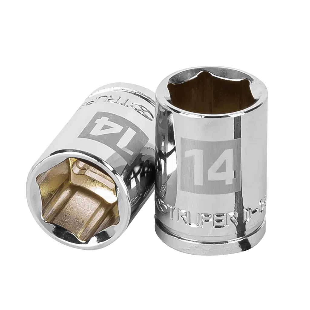[13678] Dado de 14 mm, 6 puntas, cuadro 3/8' Truper 13678