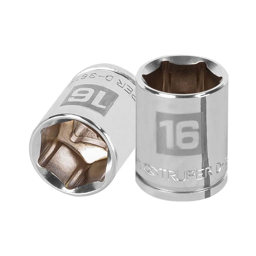 [13680] Dado de 16 mm, 6 puntas, cuadro 3/8' Truper 13680