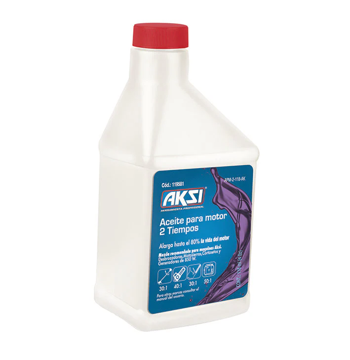 ACEITE PARA MOTOR 2 TIEMPOS 118ML AKSI 119581