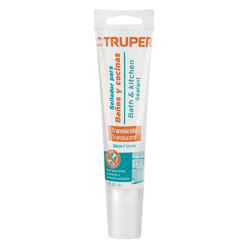 SELLADOR PARA BAÑOS Y COCINAS 85G TRANSLUCIDO 18567 TRUPER