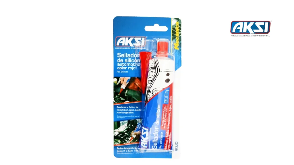 SILICON AUTOMOTRIZ 70G ROJO AKSI 105222