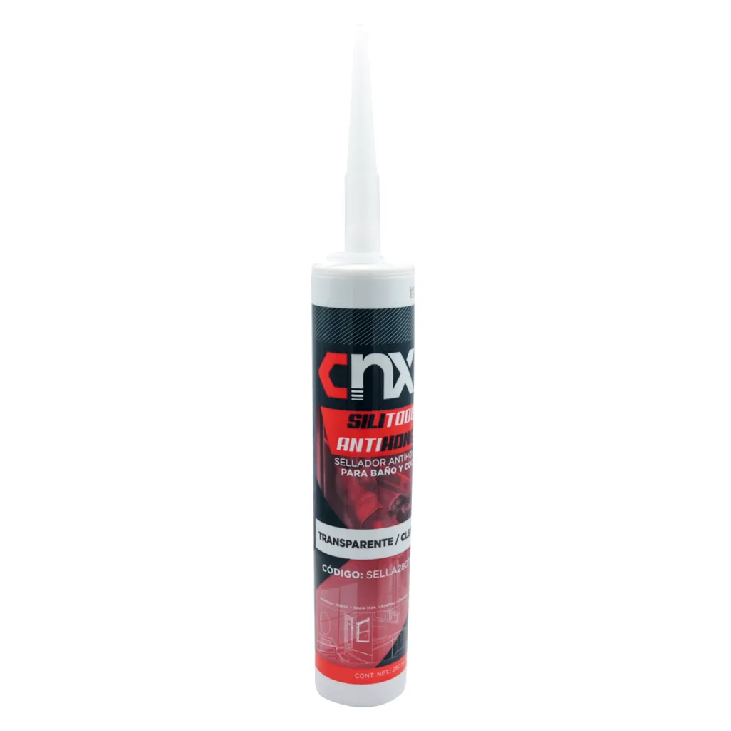 SILICÓN TRANSPARENTE BAÑOS Y COCINAS 280ML CNX SELLA280TM