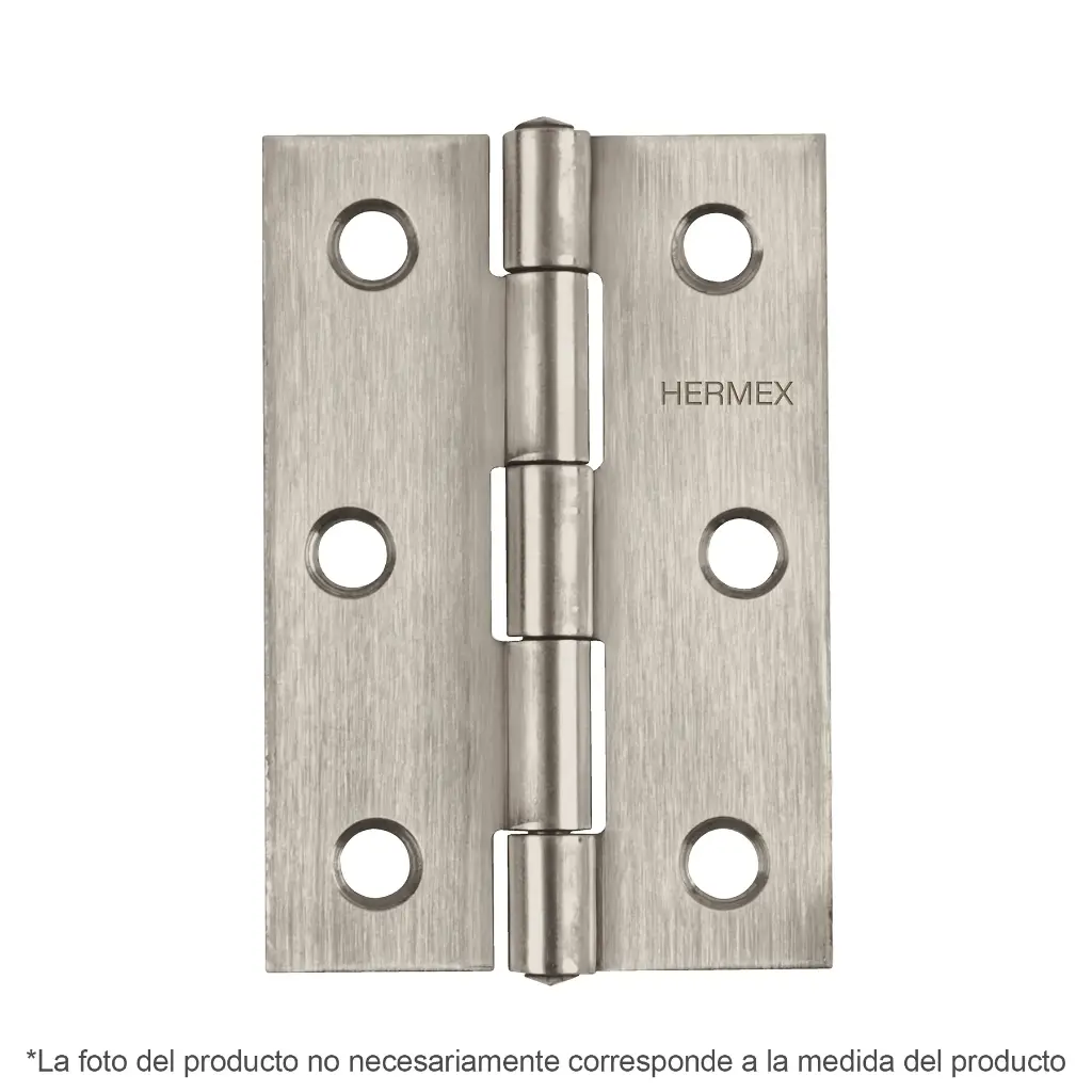 BISAGRA 3 1/2X2 1/8" ACERO INOXIDABLE HERMEX 43204