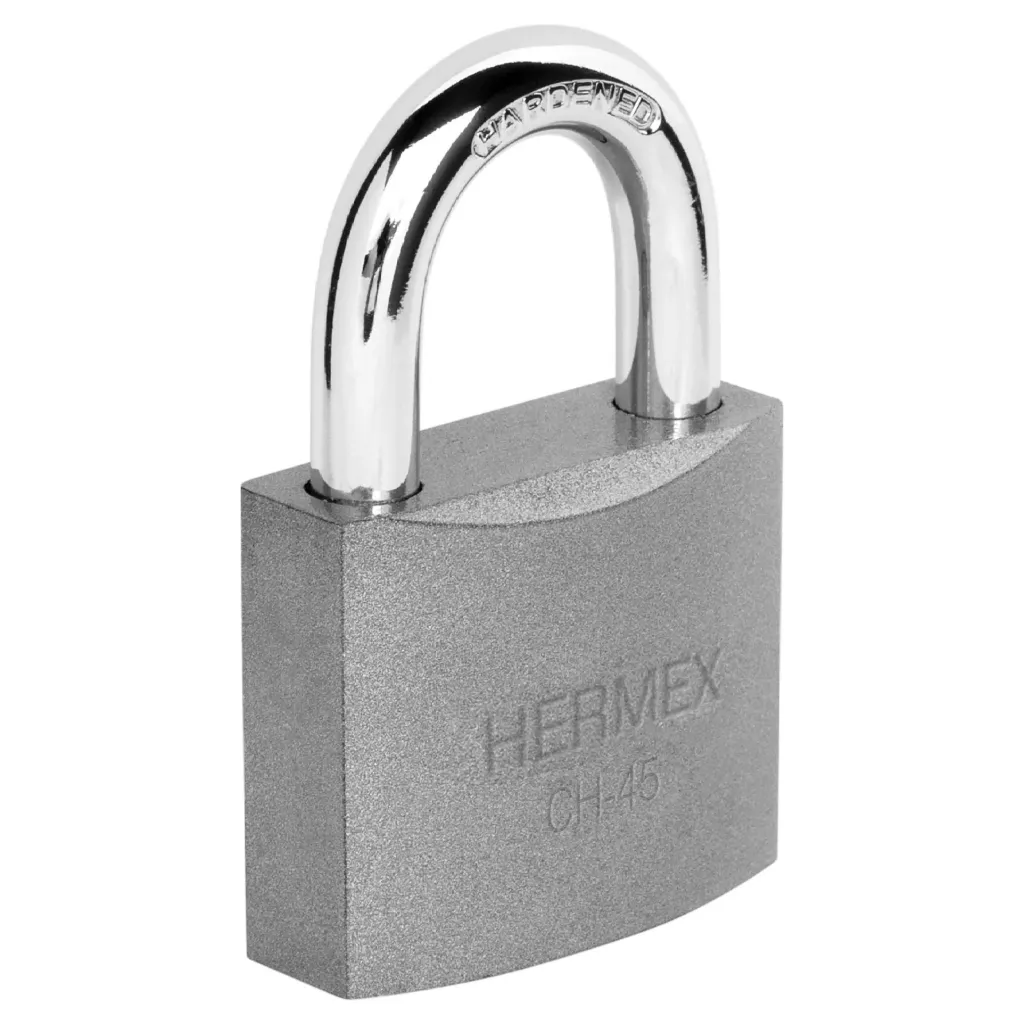 CANDADO DE HIERRO 45MM GANCHO CORTO  HERMEX (TRUPER) 43316