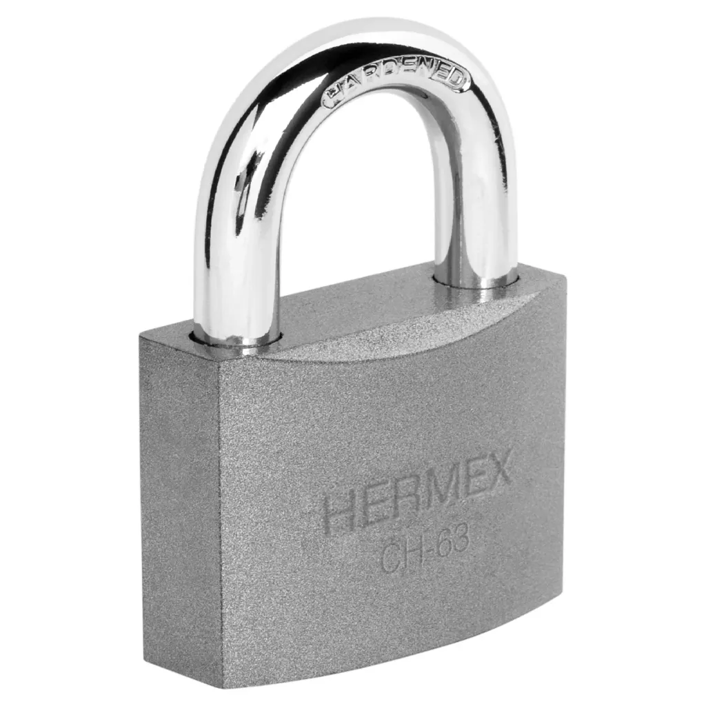 CANDADO DE HIERRO 63MM GANCHO CORTO CHERMEX (TRUPER) 43801