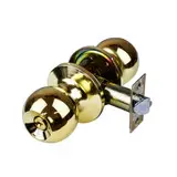 CERRADURA KOVAC RECAMARA LLAVE-BOTON LATON BRILLANTE TUBULAR PT03