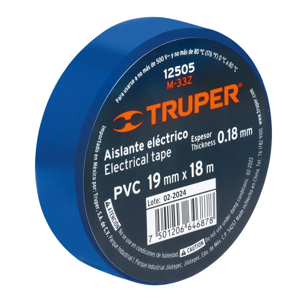CINTA DE AISLAR AZUL TRUPER 12505