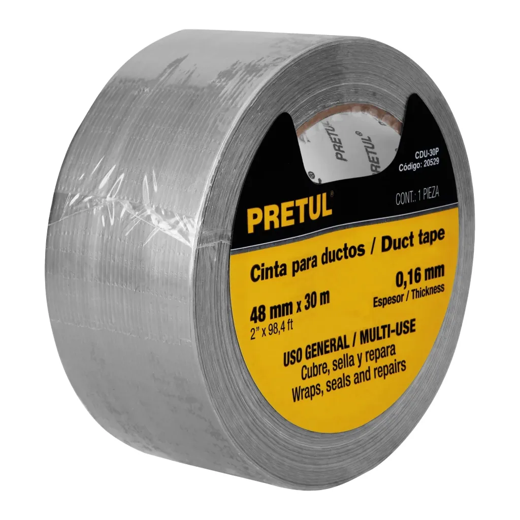 CINTA PARA DUCTO 30M PRETUL (TRUPER) 20529