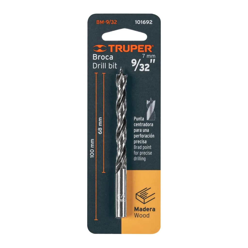 BROCA PARA MADERA 9/32" TRUPER 101692