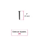 Clavo 1 para concreto 44131